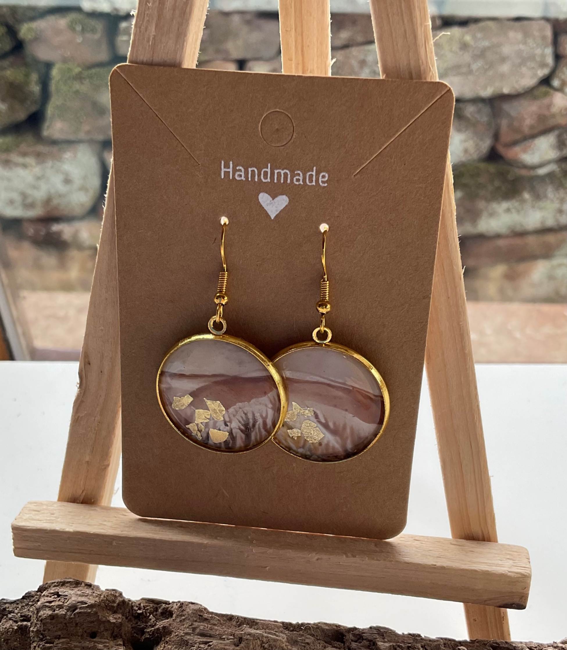 Encaustic Abstract Earrings - Image 11