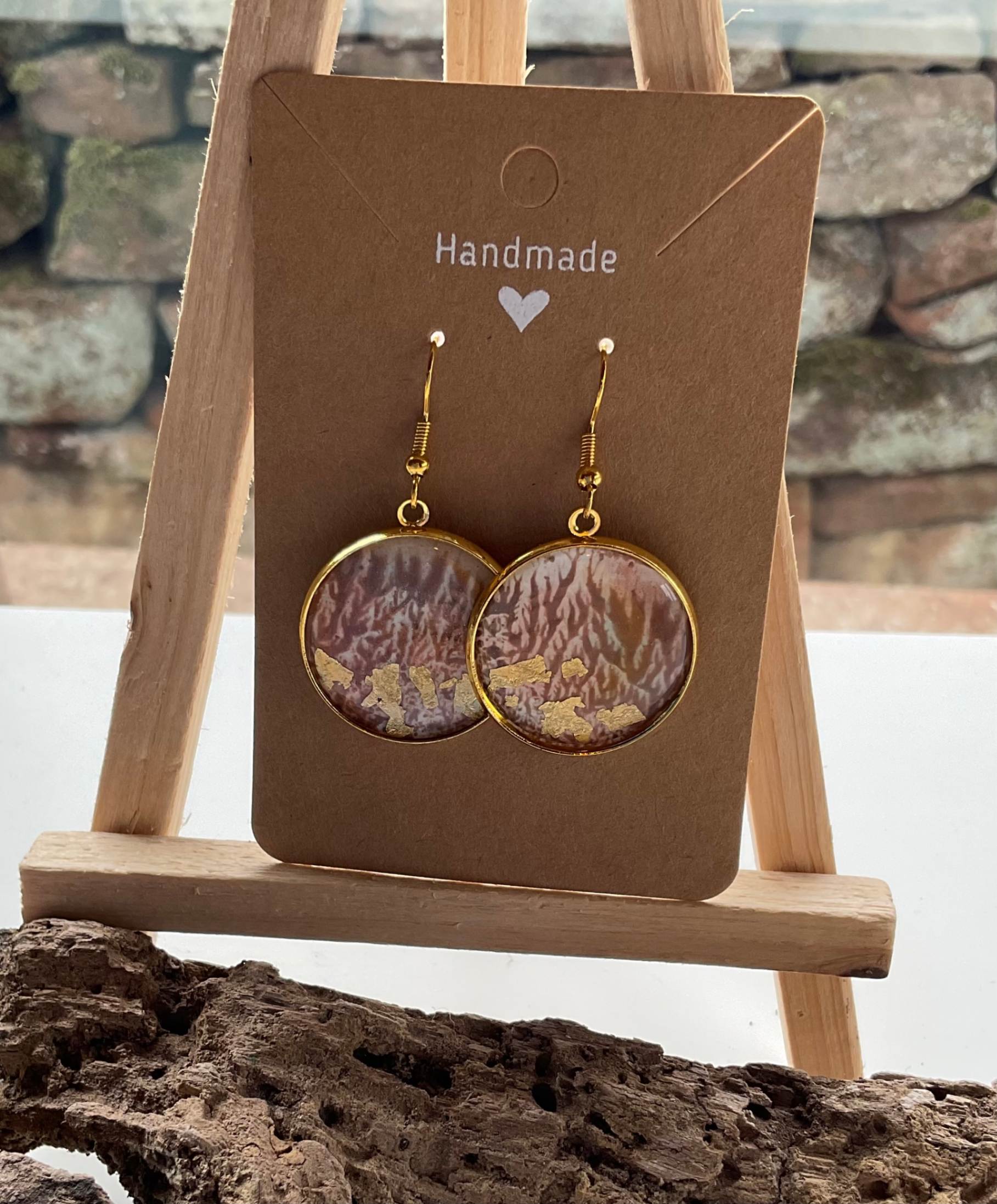Encaustic Abstract Earrings - Image 10