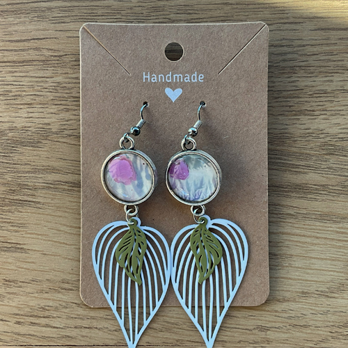 Spring Encaustic Earrings