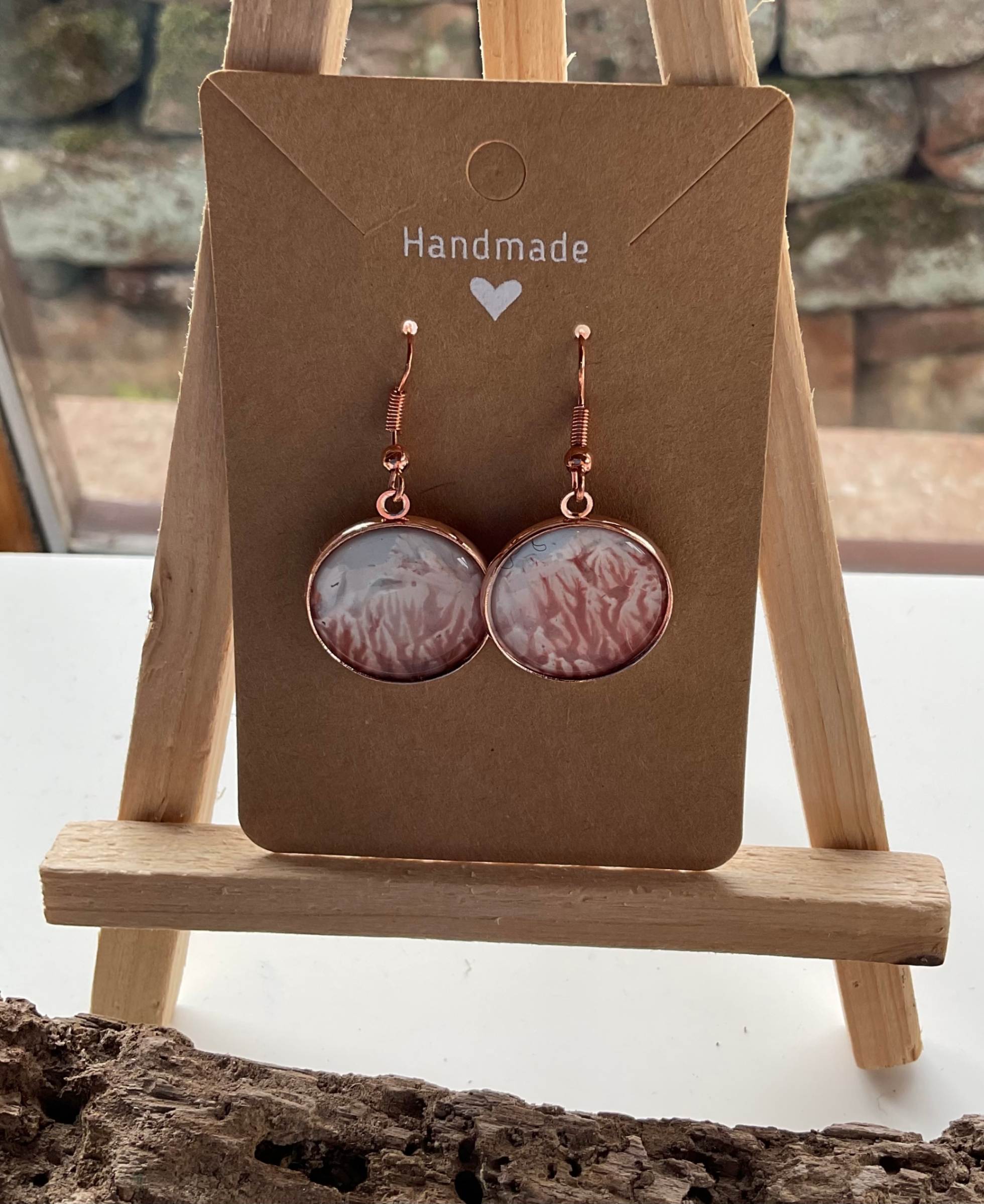 Encaustic Abstract Earrings - Image 7
